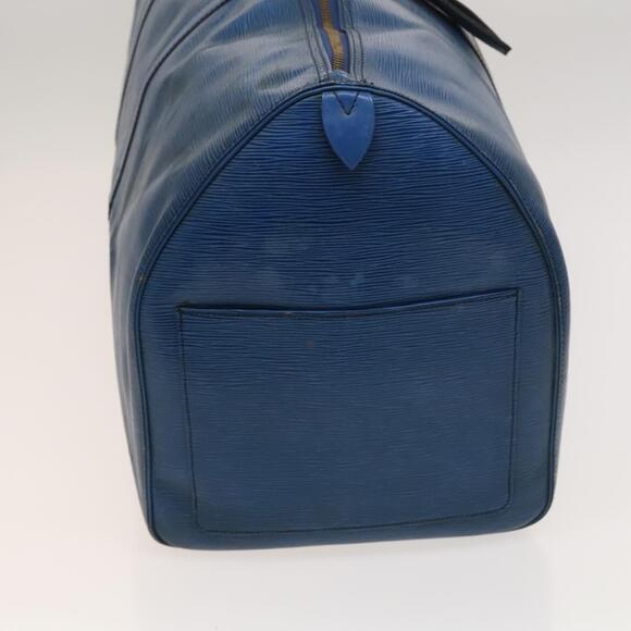 LOUIS VUITTON Epi Keepall 60 Boston Bag Blue M42945 - Picture 5 of 16